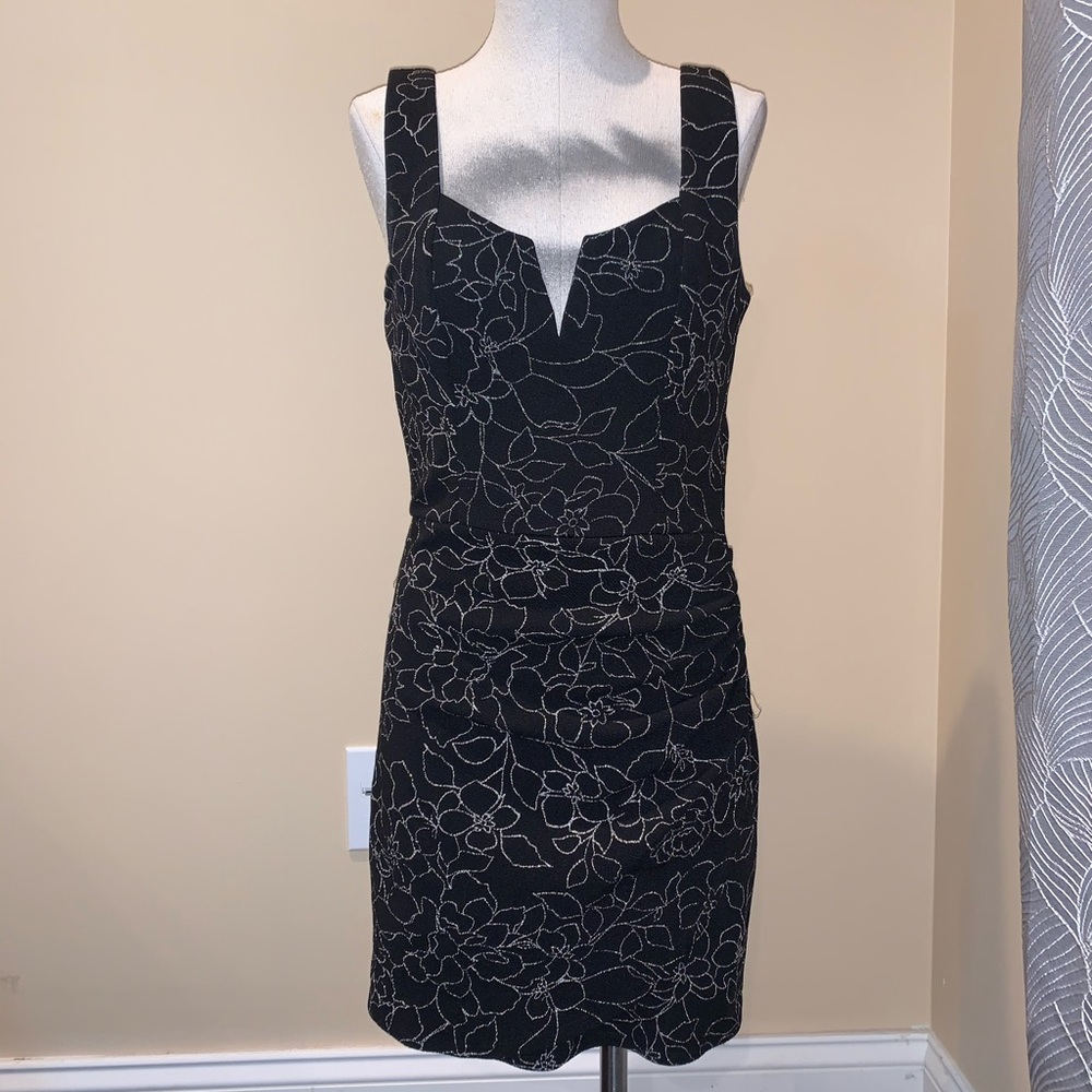 LBD with white flower pattern